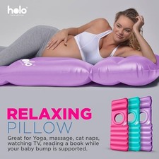 Holo Inflatable Pregnancy Pillow Maternity Pool Stomach Float Purple Lavender