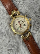 Men’s 39mm TAG Heuer S/EL CG1123-0 Ayrton Senna Leather Strap Schumacher SEL