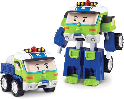 Robocar Poli Keaton Transforming Robot, 4'' Transformable Action Toy Figure Vehic