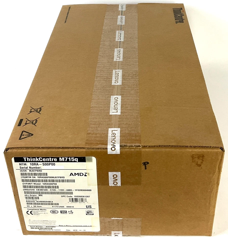 Lenovo ThinkCentre M715q Thin Client AMD A6-8570E 4GB 32GB WIFI LeTOS 10RB000EUS - Image 3 of 4