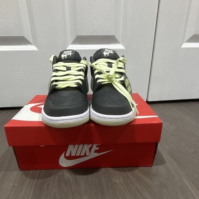 Nike Dunks Low BG Size 7Y, Glow In The Dark, Iron Grey/Cool  Grey Lime Ice