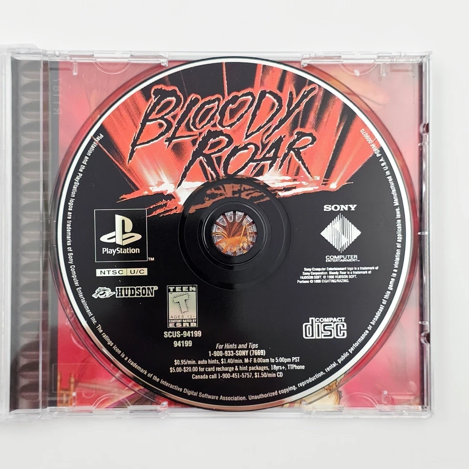 Sony Bloody Roar PlayStation PS1 Juego de Lucha Completo En Estuche Joya Muy Bueno Foto 3 de 4