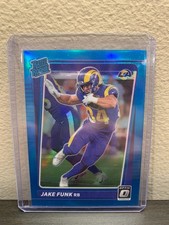 2021 Donruss Optic Jake Funk Aqua Prizm Rated Rookie RC /299 Los Angeles Rams