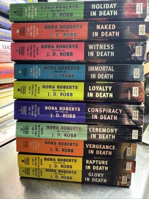 Lot of 10 PB Books In Death Series by J.D. Robb aka Nora Roberts Free Shipping