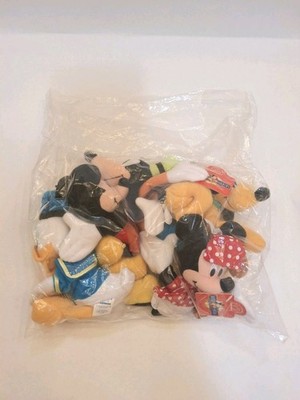 VTG Applause Disney Mini Bean Bags Mickey Mini Goofy Donald & Pluto NOS sealed 5
