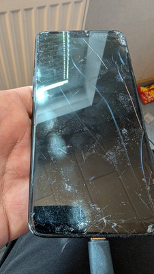 OnePlus 6 Smartphone schwarz 64 GB Dual-Kamera, Display defekt, Ersatzteil