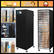 Waterproof Bakery Rack Cover with Zipper, 20/10 Tier, 23"x28"x61", Clear Door &