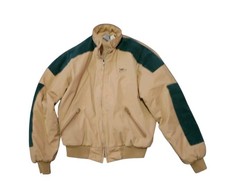 Vintage Swingster Light Brown Dekalb Seed Corn USA Made Farming Jacket Size L