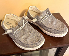 Hey Dude Slip-On Casual Shoes  Women  s Gray/Tan. Size 5