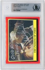 Mark Hamill Star Wars Signed 2004 Topps 54 Beckett Card w/Good Night Friend Insc