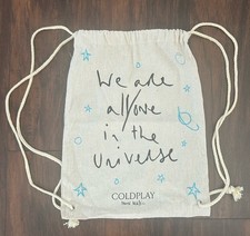 Coldplay Music of the Spheres 16.5&rdquo; x 13&rdquo; Drawstring Backpack Moon Music
