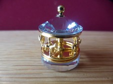 SWAROVSKI CRYSTAL MEMORIES CAROUSEL MERRY-GO-ROUND GOLD NO 171194