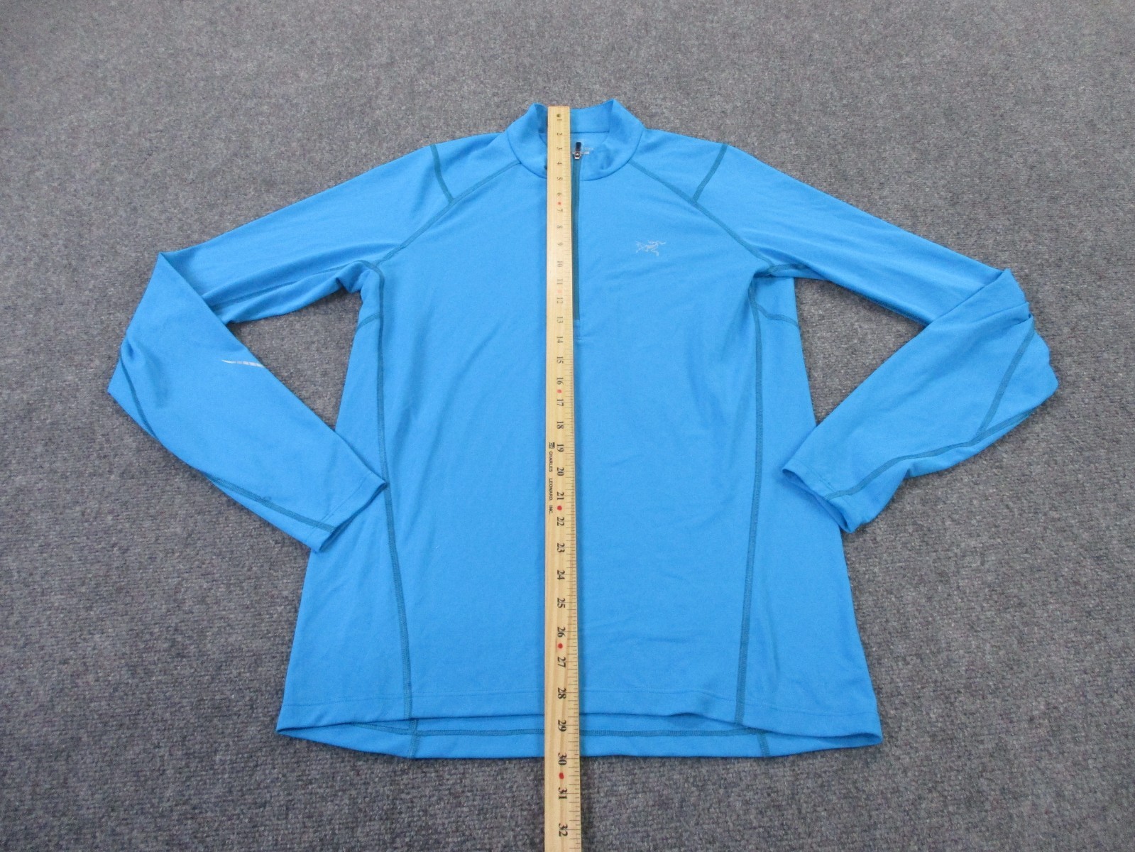 ARC'TERYX Arcteryx Giacca Donna M Blu Outdoor Attivo Elasticizzato Escursionismo Pista Pullover Logo