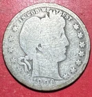 1896O US Barber SILVER Dime "New Orleans" Mint! Semi Key Date! Old US Coin!