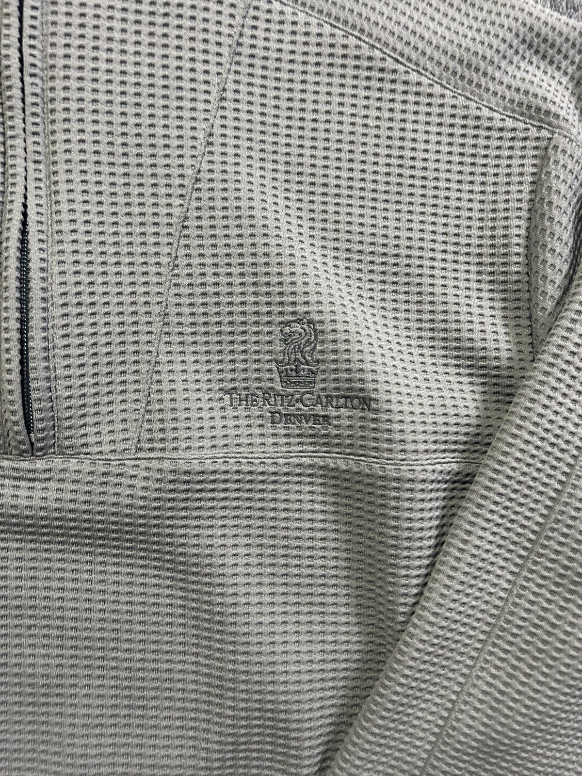 Straight Down Pullover Mens Medium Gray Waffle Qu… - image 3