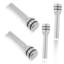 1 Pack 4 Pcs Car Door Lock Knob Covers, Aluminum Alloy Security Column,