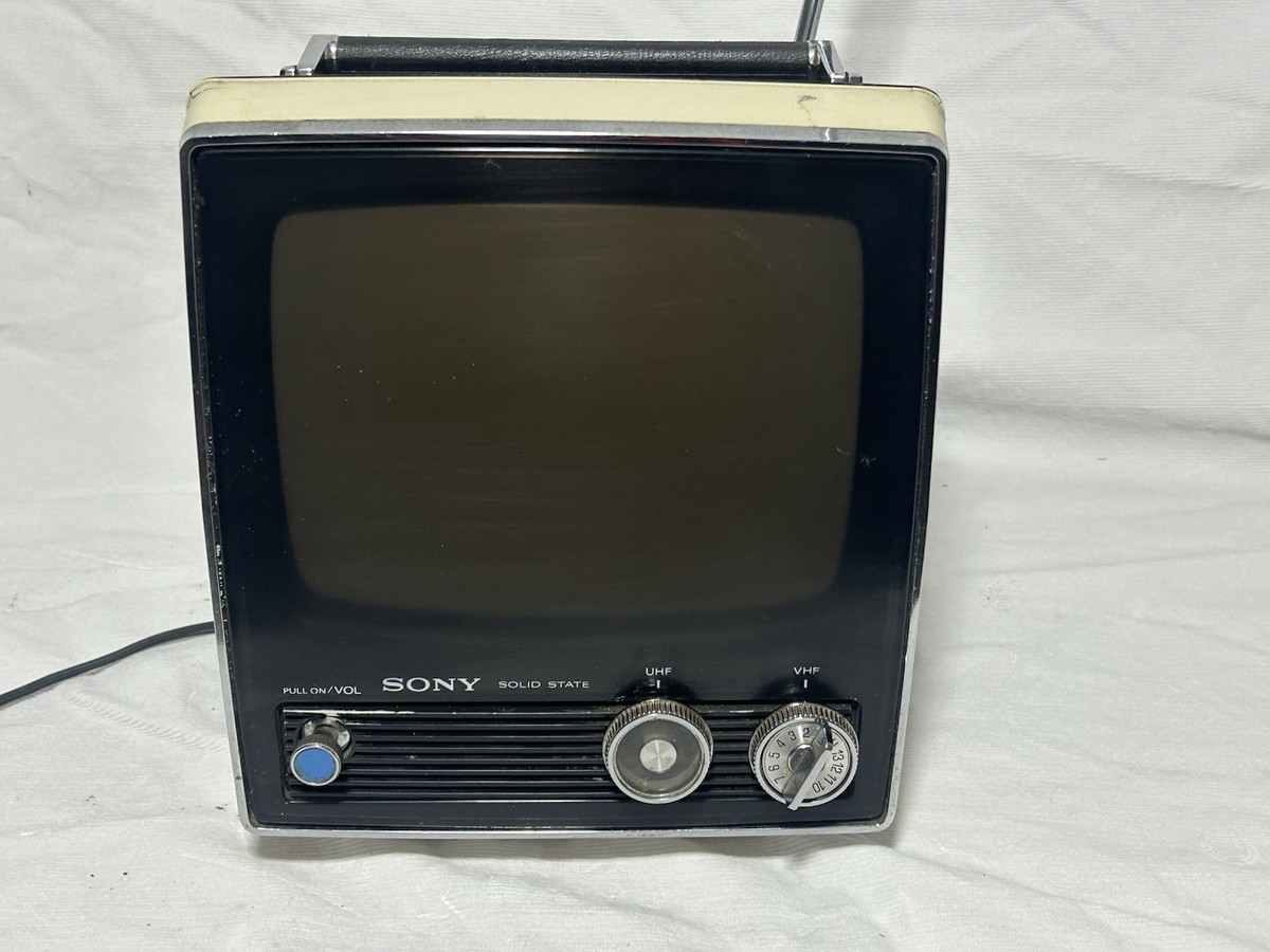 スペースエイジ 70's SONY SOLID STATE Vintage Sony Solid State Portable TV Model TV-950 WORKING | eBay