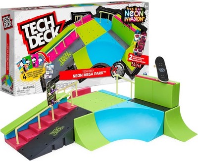 Tech Deck Neon Mega Park X-Connect Rampenset Fingerboards Leuchteffekt