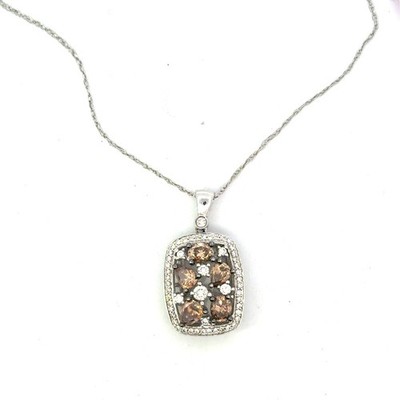 Le Vian 14K 1,63 ct Schokolade und Vanille Diamant Collier-Einzelhandel $ 4.547,50