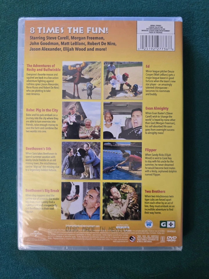 Animal Friends 8 Movies DVD Universal Studios New Sealed Original Owner - Image 2 of 2