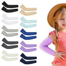 Cooling Arm Sleeves - Kids UV Protection for Cycling and Sports