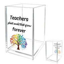 Teacher Appreciation Gifts Valentines Day Acrylic Pencil Pen Cup Bookmark Hol...