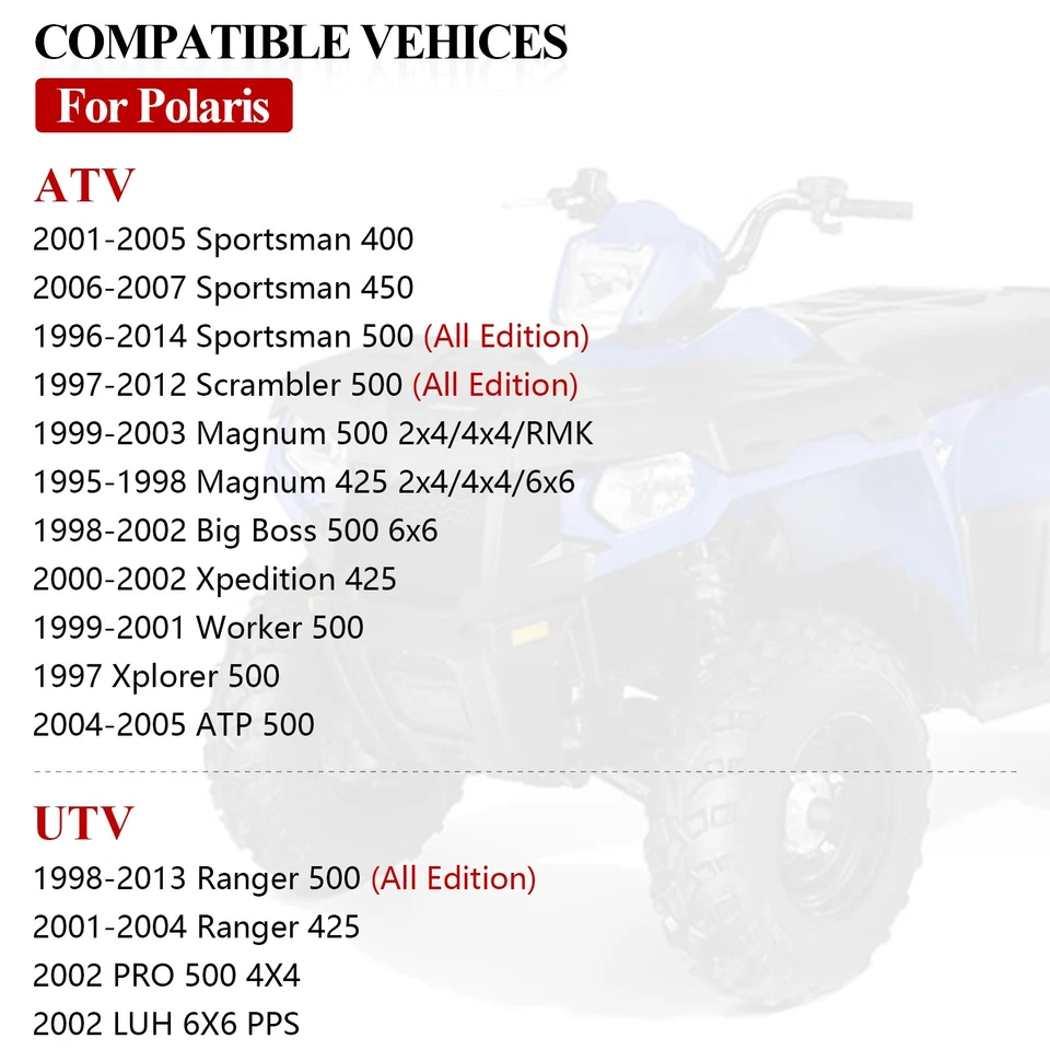 Cabeça de cilindro do motor com junta de válvula para Polaris Scrambler 500 1997-2012 3085527 - Imagem 3 de 4