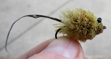 VINTAGE HEDDON, SOUTH BEND, PFLUEGER FLY FISHING LURE MOUSE WITH TAIL & BEAD EYE