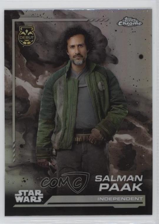 2024 Topps Chrome Star Wars Rainbow Refractor Salman Paak #93 1h50