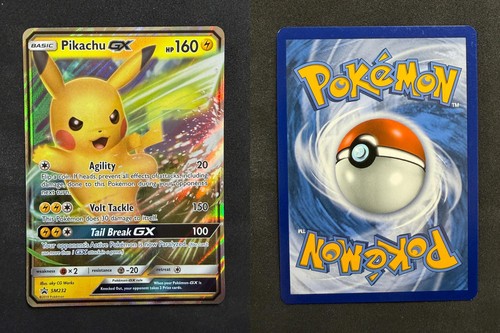 POKEMON UNGRADED PIKACHU GX - SM232 HOLO P SUN & MOON PROMO NM PKM-1092