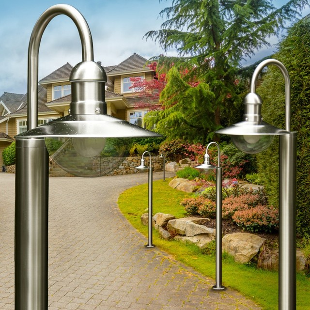 Wegeleuchte Selina Edelstahl Lampenwelt Pollerleuchte Edelstahl