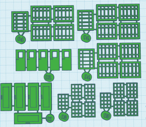 o - Hornby Dublo/Triang 5083 Terminus Station Spares ABHD 22, inc esfera de reloj | Zustand: New