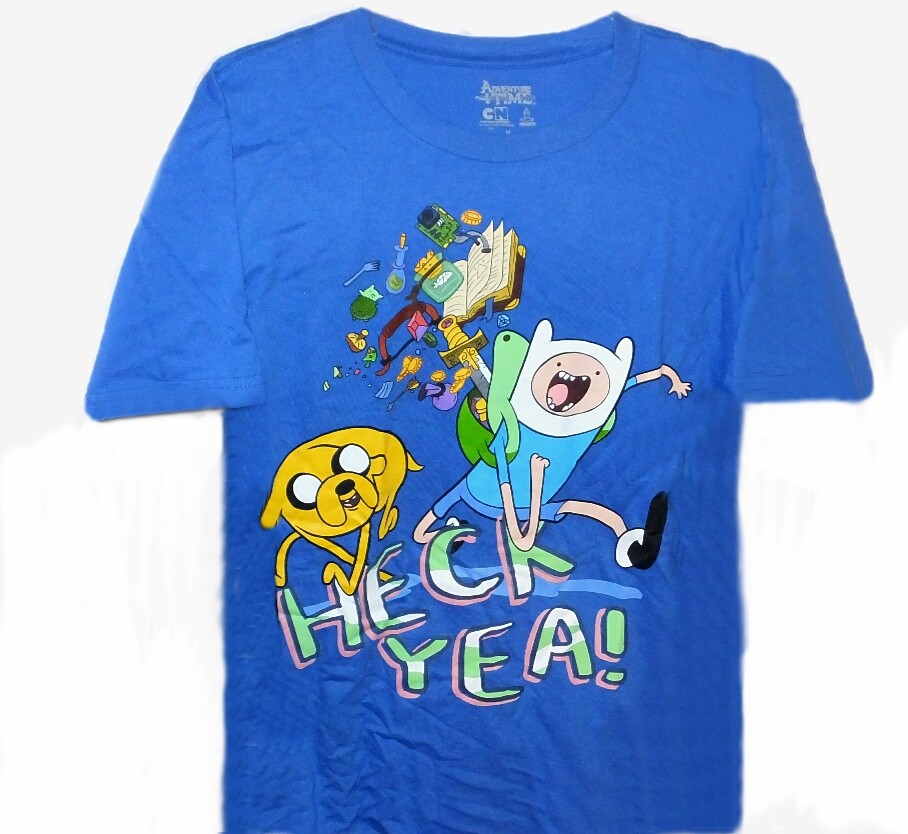 Adventure Time Short Sleeve Blue T-Shirt 18 XLARGE Child New