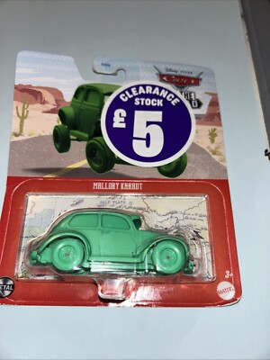 Neu Mallory Karhut Disney Pixar Cars Die-Cast Auto On The Road