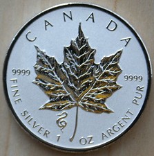 Maple Leaf - 1 Unze - Silber - 2013 - Privy Mark - Schlange