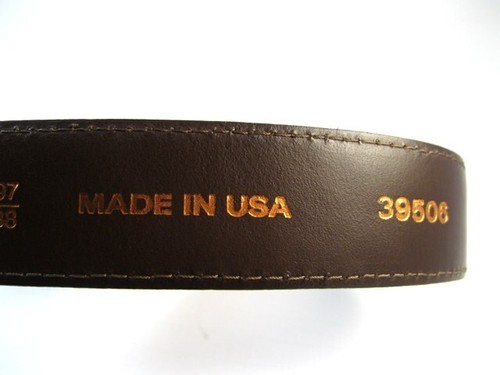 Cintura abito Allen Edmonds "WIDE BASIC" #39506 taglia 38 peperoncino scuro SCONT'D (B143) - Foto 7 di 11
