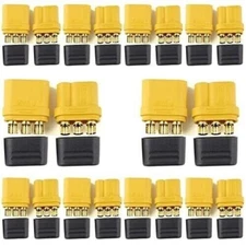 10 Pair MR60 Connector Plug Female Male 3.5 Bullet Power Plugs with Shell