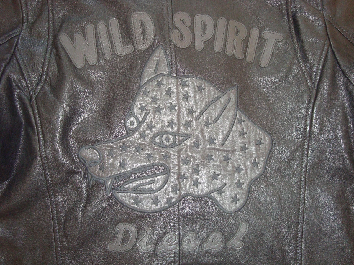 DIESEL MEN'S WILD SPIRIT MOTORCYCLE LEATHER JACKET SIZE XL BNWT@$898.00