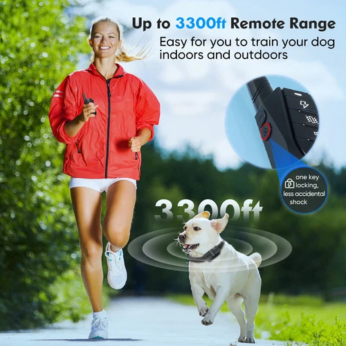 3300 FT Remote Dog Shock Training Collar Rechargeable Waterproof LCD Pet Trainer - Picture 4 of 12