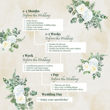 Wedding Planner, Elegant Modern Event Organizer Wedding, Timeline Planner, Canva
