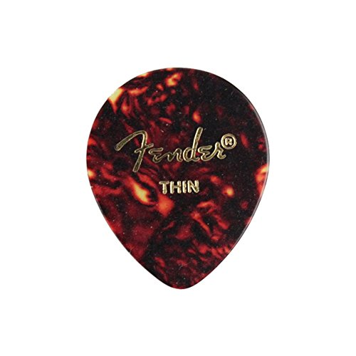 Fender 347 Classic Celluloid Shell Heavy Guitar Picks 12-Pack 1 Dozen