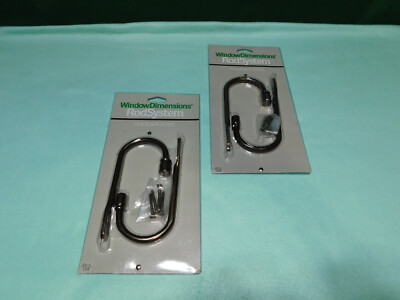 Group of Two Packs Window Dimensions Rod Systems Hold Back Arms Two Per Pack