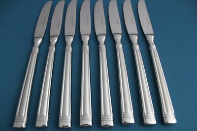 J A Henckels SAVANT Dinner Knives Hollow (Set of 8) Stainless China NEW 9 1/8''