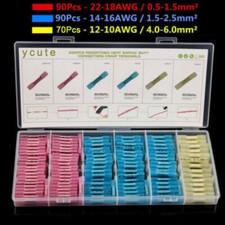 250 Assortment Heat Shrink Wire Connectors Electrical Terminals Crimp Seal SET