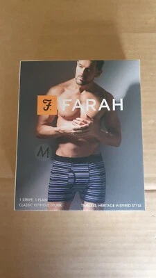 Farah Classic Keyhole Trunks 1x 2-Pack Medium Black/Purple + See Listing For X2