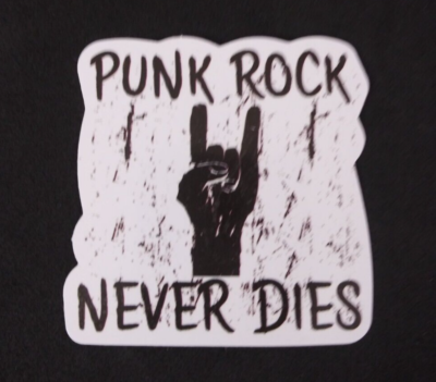 Punk Rock Never Dies Rock Music Fun Aesthetic Sticker 2.18