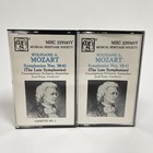 Wolfgang A. Mozart The Late Symphonies Nos. 38-41 Cassettes Lot of 2