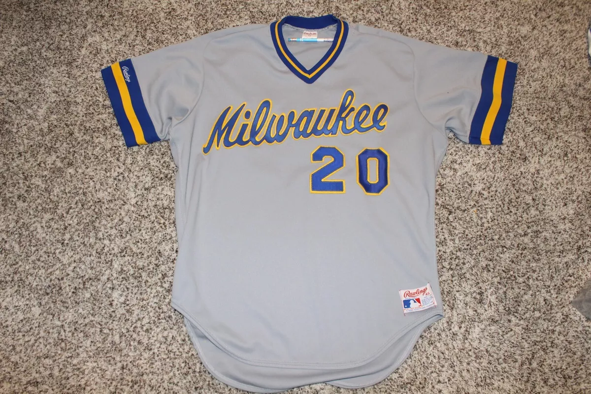 Milwaukee Brewers Robin Yount Authentic Road Team Gray Jersey