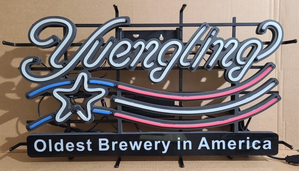 Yuengling Beer American Lager 24" Vivid LED Neon Sign Light Lamp With Dimmer VL