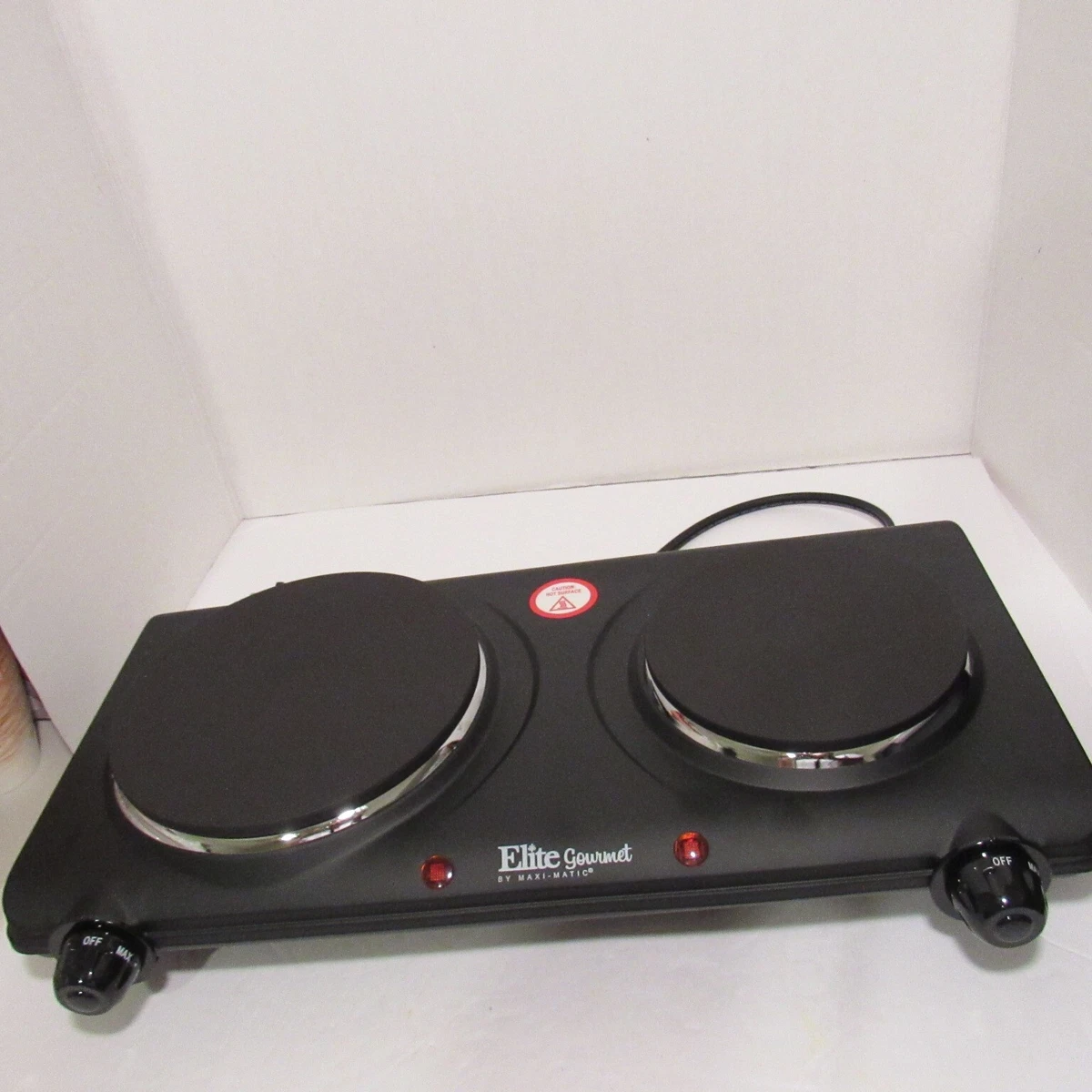 Elite Gourmet EDB-302BF, Electric Cast Iron Double Buffet Burner, Portable,  NEW 717056122166 | eBay